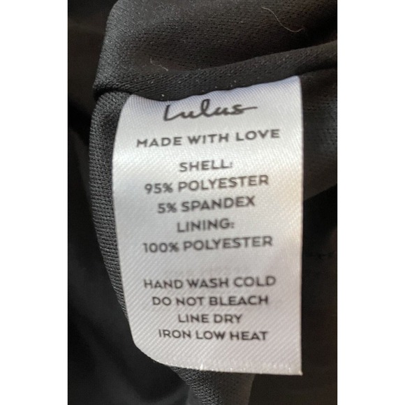 Lulus Dress Size L Black Melora Spaghetti Strap V-Neck Evening Cocktail Maxi - Picture 10 of 11